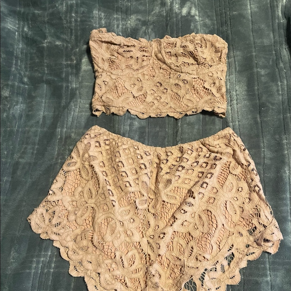 Free People Two-Piece Lacey Set
